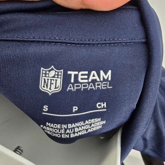 New England Patriots Shirt Mens Small Short Sleeve Polo 1/4 Button - Picture 2 of 6